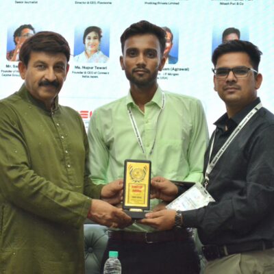 Honored and Grateful! Axitex Software Private Limited Receives the Startup Award 2026 from Hon\'ble MP Shri Manoj Tiwari at the Gen G India Entrepreneurship Summit 2026